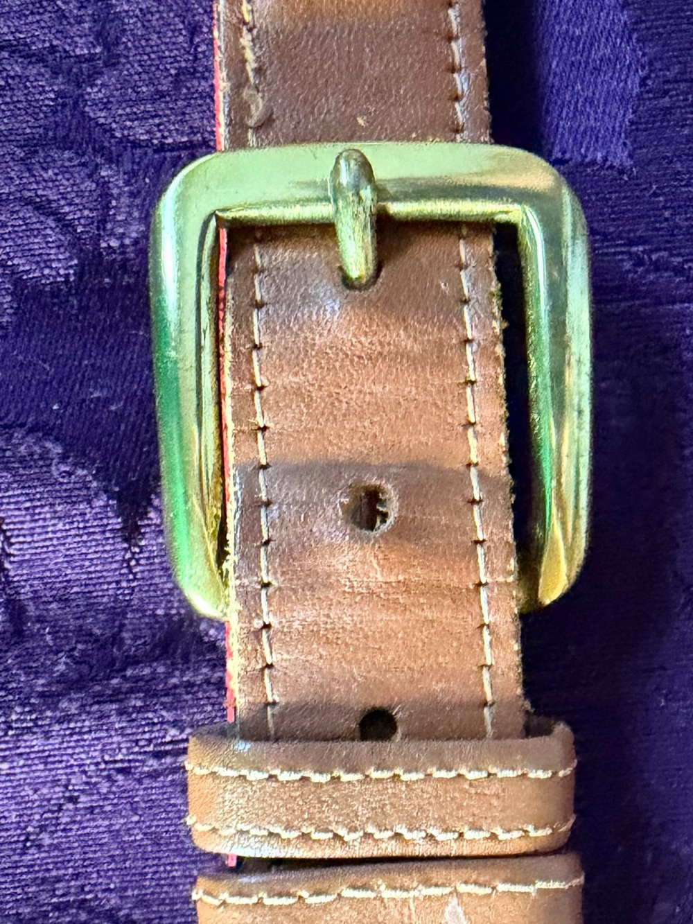 Vintage Lacoste Leather Strap with Red Crocodile Logo - Picture 8 of 10